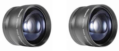 Ohewiiuk 2Stück 58Mm 2X Teleobjektiv Tele Konverter für 18-55Mm