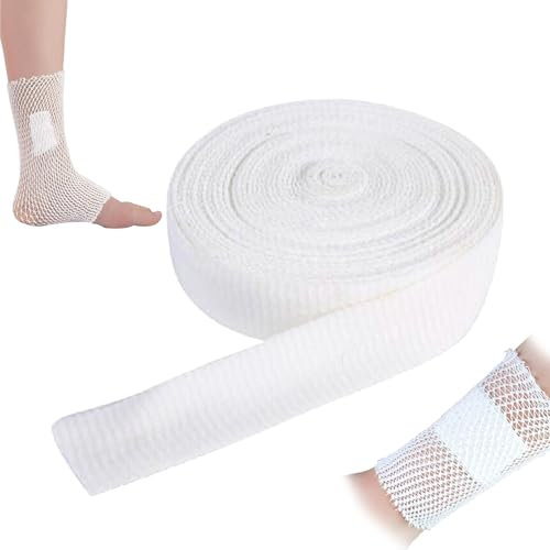 Katyjun 2 M X 3.8 CM Elastische Schlauchverband Bein, Fixierbinde Netzverband Schlauch, Schlauchbinde für Arm Knie