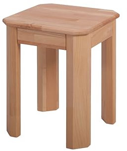 Krok Wood 1X Hocker Berlin aus Massivholz in Buche 35x35x45 cm
