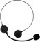 Toy Headsets with Microphone, Black Fake Microphone Headset Prop, Toy Mini Microphone Headset for Rockstar Costume Parties,Cosplays, Halloween Party Accessories Plays, Children's Toys