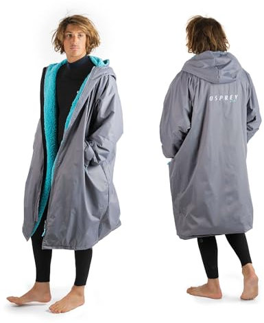 Osprey Changing Robe for Kids and Adults, Waterproof Changing Robe, Swimming and Beach, Unisex, Grey L