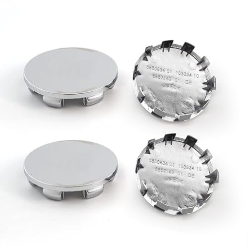 4 Stück Nabendeckel Radnabenkappen,Nabendeckel 56mm,Felgendeckel,Felgenkappen,OD 56mm ID 53mm Radnabenabdeckung,Auto Radnabendeckel,Universal Autos Nabenkappen Zubehör,Auto-Modifikation Zubehör,Silber