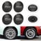 Confezione 4 per 500 Copri Ruota Hup Trim,Fiat 500 Accessori Di Aggiornamento per Il Lifting Del Copriruota Centrale Esterno Dell'auto 68078419ac Sostituzione per 500 (bianco C)