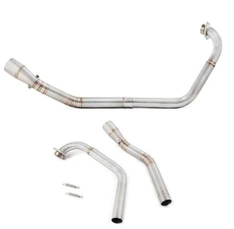 YSDSLS Abnehmbarer Edelstahl Motorrad-Auspuffanlage Mit Modifiziertem Rohr Für Y&amaha YZF-R15 R125 MT125 MT-15 2008-2017 Schalldämpfer-Auspuffrohr(V1 V2 2008-2017)