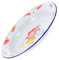 CLISPEED Plato De Enamel Vintage Para Comida Bandeja De Retro Para Aperitivos y Frutas y Reuniones Familiares Diseño Elegante y