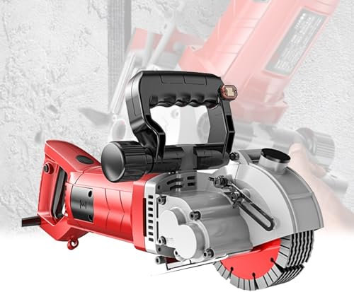 Genérico Sierra de hormigón portátil con láser, pequeña sierra de anillo eléctrica, cortadora de pared con mango, ligera, circular, 5500 W, 6500 rpm, 42 mm de profundidad de corte for cortar piedra y