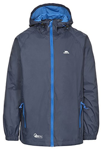 Trespass Damen Kompakt Zusammenrollbare Wasserdichte Regenjacke Qikpac Jacket, Navy, XXL, UAJKRAI10001_NA1XXL