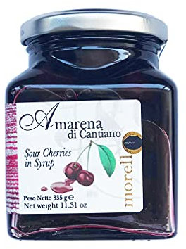 Cerezo negro de Cantiano 100% mermelada natural producida en Italia - 335g