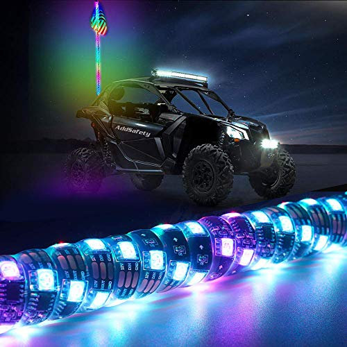 Lumière de fouet de la spirale LED multicolore de 3FT pour les camions de véhicule tout-terrain ATV UTV RZR