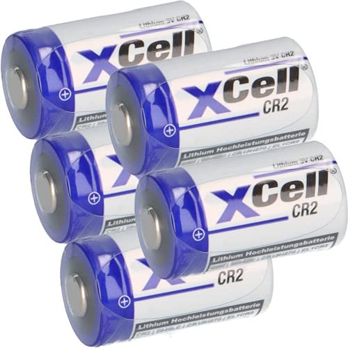 XCell - Lote de 5 pilas de litio CR2 (3 V, 850 mAh, CR15H, CR15H270, CR17355, DLCR2, CR15H270, 5 unidades)