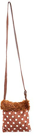 WOOOOZY Tasche REH, braun mit Punkten