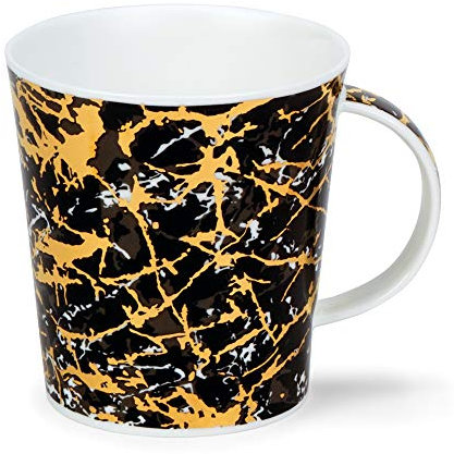 CA-Nero-XX Nero Gold und Marmor-Effekt Fine Staffordshire Bone China Tasse – Cairngorm Form 0,48 l