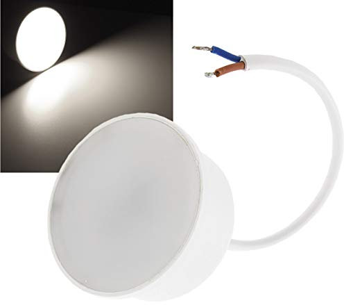 ChiliTec LED Modul flach Ersatz für GU10 Leuchtmittel - 230V 5Watt 408Lumen Ø50x24mm 120° - Lampe für Einbaustrahler Deckenspots Einbauleuchten - Neutralweiß
