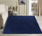 Serdim Rugs Plain Living Room Shaggy Area Rugs, Navy, 80x150cm(2'6x5'0)