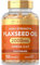 Flaxseed Oil Capsules 2000mg | 120 Count | High Strength Supplement with Omega 3 6 & 9 | Cold Pressed | No Artificial Preservatives | by Carlyle