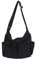 Sumleno Damen Canvas Bag Messenger-Tasche aus Segeltuch, Schwarz