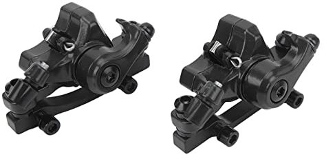 Socobeta 2 Pezzi Pinze Freno a Disco Idraulici Freno a Disco in Lega di Alluminio per Mountain e Bici Elettrica Scooter Elettrico(Nero)