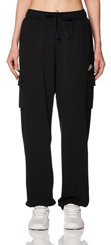 NIKE DQ5196-010 W NSW Club FLC MR Pant Cargo Pantaloni Sportivi Donna Black/White Taglia M