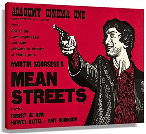 Enartly Leinwand Druck Poster Mean Streets Poster Decorazione Soggiorno Camera da letto Pittura 40x60cm Senza Cornice