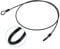 Cycling Sports Internal, Wire and External Plastic Security Cable Securite 2m Steel End Security Loop Cable Scooter Lock (Silver) (Black)