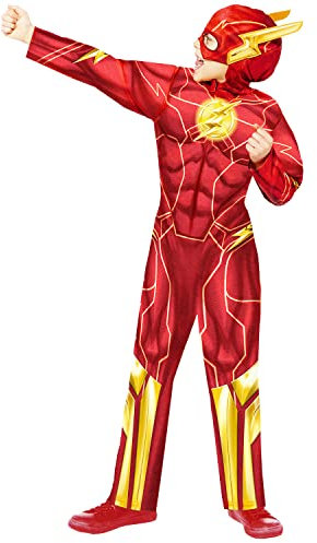 amscan 9915759 - Kids Official Warner Bros the Flash Boys Fancy Dress Costume Age: 8-10 Yrs