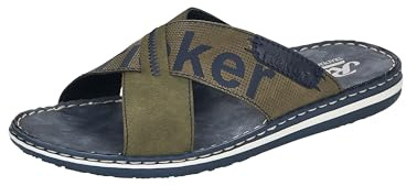 Rieker Men's Mules 21098, Men's Slippers, Green, 6.5 UK