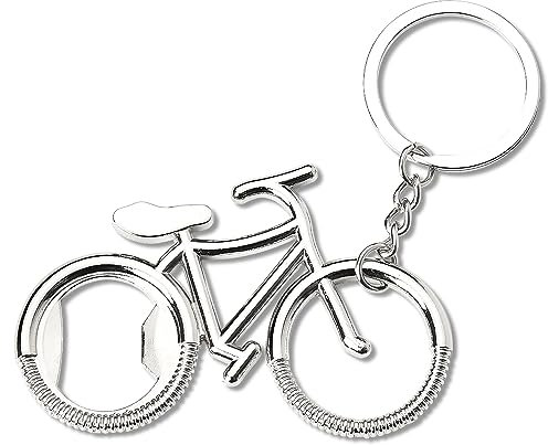 Bike Bottle Opener Keychain for Bicycle Lovers Mountain Biking Gifts for Cycling Dad Retirement Gifts for Him Boyfriend Husband Birthday Gift Ideas Bicycle Beer Opener Keychains for Women Party Favors