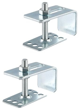 JISADER 2 Stück Unterbau-Spülbecken-Clips, Keramik-Waschbecken-Clips, Spülbeckenstützen, Befestigungselemente für die Küche, A