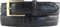 BELTINGER Gürtel mit Krokoprägung 3,5 cm | Leder-Gürtel für Herren 35mm Kroko-Optik | Kroko-Muster Schnalle Gold | Schwarz 120cm