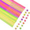 URROMA Stern-Papierstreifen, 760 St點k, vergoldet, fluoreszierend, Origami, Gl點ksstern, Papierstreifen, Liebe, vierbl鋞triges Gras, Pentagramm, englisches Muster zum Basteln, Faltpapier, Sterne, DIY