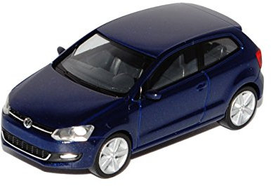 Volkwagen Polo Dunkel Blau Metallic 3 Türer Ab 2009 V Typ 6R H0 1/87 Herpa Modell Auto