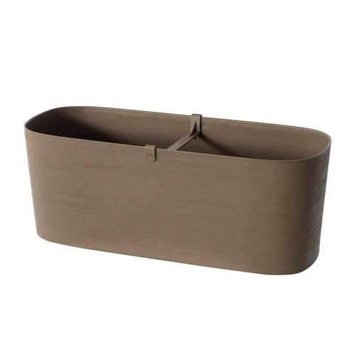 Fioriera da balcone PAROS 40X18 H19 con riserva d'acqua - TERA SAND