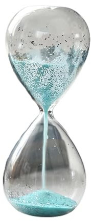 MagiDeal Sanduhr, Sanduhr, Stundengläser, Glitzer, Sanduhr, Tischdekoration, Timer für den Urlaub, Geschenk für Freunde, Heimdekoration, Blau