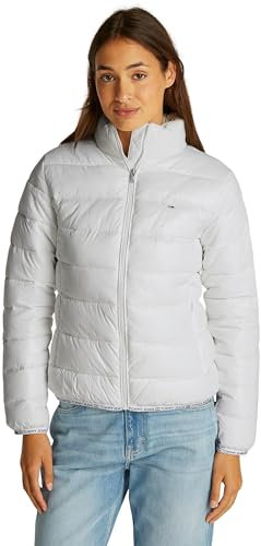 Tommy Jeans TJW Essential Tape Jacket EXT DW0DW19312 Doudoune, White (Ecru), S Femme