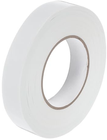 QUARKZMAN Gewebeband 25mm x 55m, Leicht reißbares, rückstandsfreies, nicht reflektierendes Klebeband für Buchbinder, Reparaturband für Buchscharniere, Sofa, Kabel, Bühnentuch (Weiß)
