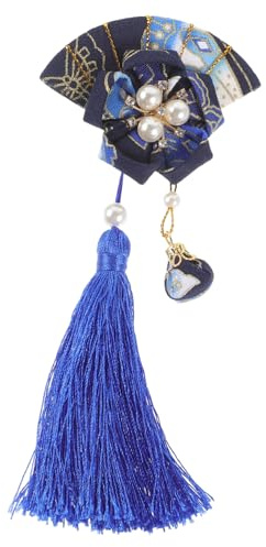 WRITWAA Japanischer Haarschmuck Damen Traditionelle Fächer-haarspange Mit Quaste Für Hochzeiten Festivals Und Besondere Anlässe Bequem Und Stylisch Passend Zu Kimono Und Alltagsoutfits