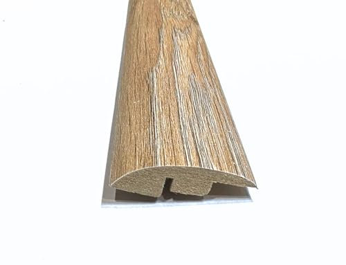Hawaii Oak Laminate & Wood Flooring Section Transition Bar MDF Threshold Strip Ramp Edge Profile Door Trim Moulding Oak (1, 900mm (2ft 9))