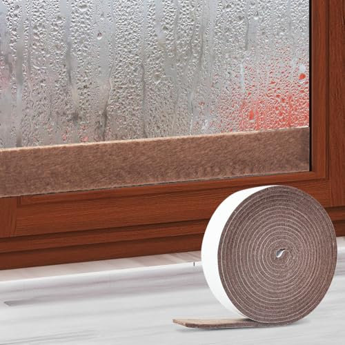 Fenster Kondensationsabsorber Saugstreifen Für Fenster Kondensation Streifen Geeignet Zum Absorbieren Von Wasser Und Zum Trockenhalten Braun 3cm*4m