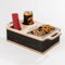 INEXTERIOR Couchi - PERSONALISIERBAR - handgefertigt in Deutschland - Snackschale, Organizer und Flaschenhalter - Couchbutler couchorganizer Sofaorganizer Geschenk (personalisiert, Schwarz)