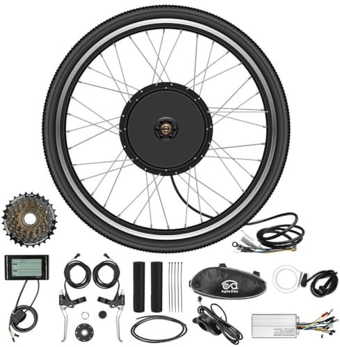 WR-TEAM 48V 29'' 1000W Rear wheel Electric Bikes Conversion Kit Hub Motor, Electric Bicycle Motor,E-bike Cycling Hub with Controller, Bike Bicycle Conversion Tool Kit 7-speed Cassette,SW900 Screen