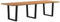 vidaXL Esstisch mit Baumkanten 280x100x74 cm Massivholz Eiche, Küchentisch, Restauranttisch, Tisch Restaurant, Esszimmertisch, Bistrotisch