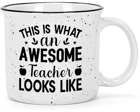 Joymaking Teacher Gifts for Women, Thank You Teacher Gifts 15 oz Ceramic Coffee Mug, Personalised Coffee Mug, Gift Idea End of Term Presents, Teachers Leaving Presents, Birthday Gift for Teachers