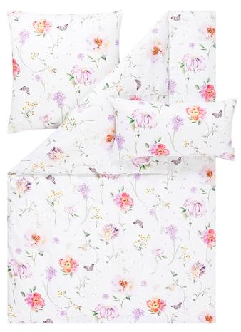 ESTELLA Bettwäsche Aluna Multicolor Satin des Luxe - 3teilig (1 x 40x80 + 1 x 80x80 + 1 x 155x220 cm)