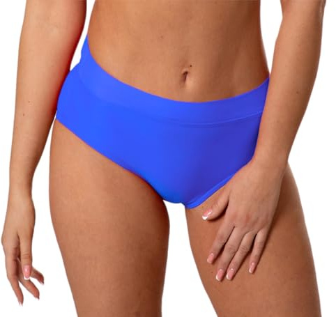 Aquarti Damen Bikinihose High Waist mit Umschlagbund | Aquarti Damen Unterteil Badehose