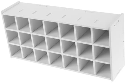 jojofuny Organisateur De Peinture Compact En Bois Lisse Pour Tubes Et Flacons, Support De Rangement Pour Atelier Créatif Et Espace De Travail à Domicile