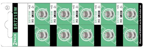 NUEAYMS AG11 LR721 Metall Knopfzellen R721 / AG11 / SR721 / 362 Knopfzellen Batterien für kleine Elektronik Zuverlässigkeit Betrieb Batterie