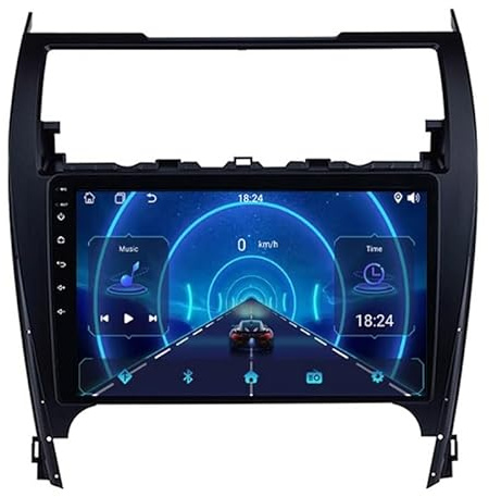 Android 15 Dual Din Car Stereo For Camry 2012-2017 Plug And Play 9 Inch Touch Screen Bluetooth FM Radio Receiver Support WiFi Connection(HM604 4 Core Wifi 2+64GB)