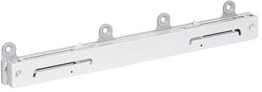 Rauch Möbel ZUBEHÖR, Mitteltürendämpfer, Maße 4x1,6x28 cm | Schrankzubehör, Türdämpfer mit Soft-Close, für 3-türige Schwebetürenschränke von rauch mit einer Schranktiefe von 62 cm