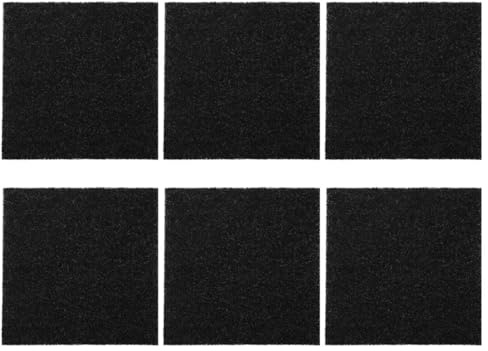 Sechs Stück Desodorierender Aktivkohlefilter für Mülleimer | Schwarz, Filterschwamm, für Küche und Zuhause, Ersatzteil für Mülltonnen Geruchsentferner