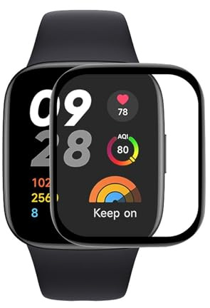 Wigento Schutzfolie für Xiaomi Redmi Watch 6, 3D Full Cover Displayschutz, HD klar, Anti Fingerabdruck, passgenau, flexible Schutzfolie